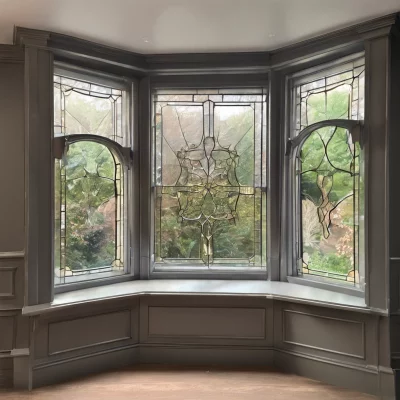 victorian style bow windows